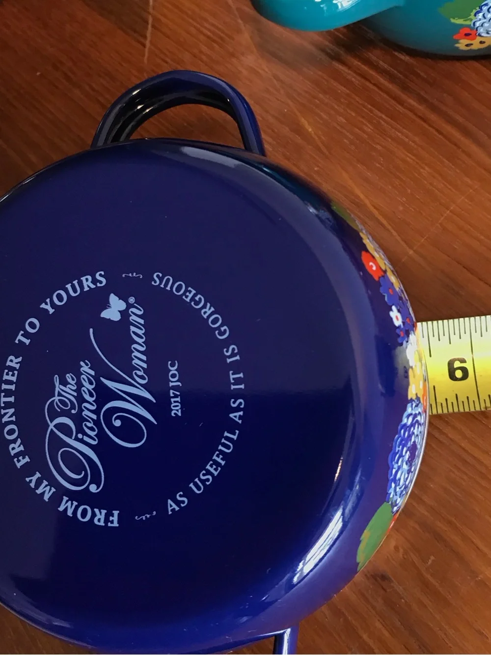 Pioneer Woman 1 Qt Mini Dutch Oven  Dazzling Dahlias Floral EUC lot of 2 w Lids